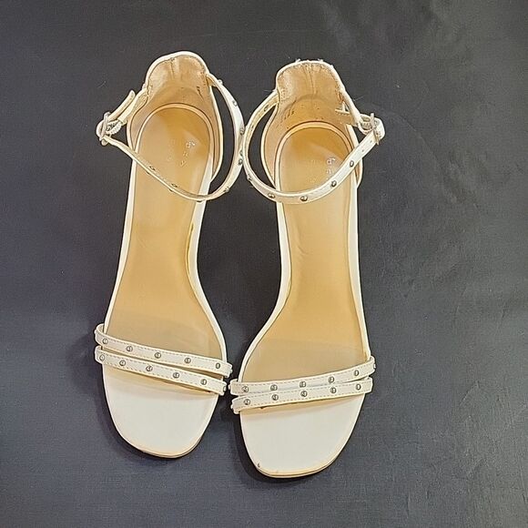 A.NEW DAY SQUARE TOE ADJUSTABLE BUCKLE ANKLE STRAP SANDAL - Picture 4 of 12